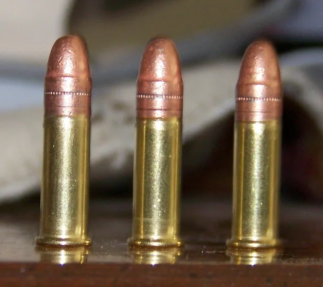 Naboje .22 LR CCI Mini-Mag — widoczne łuski i pociski.