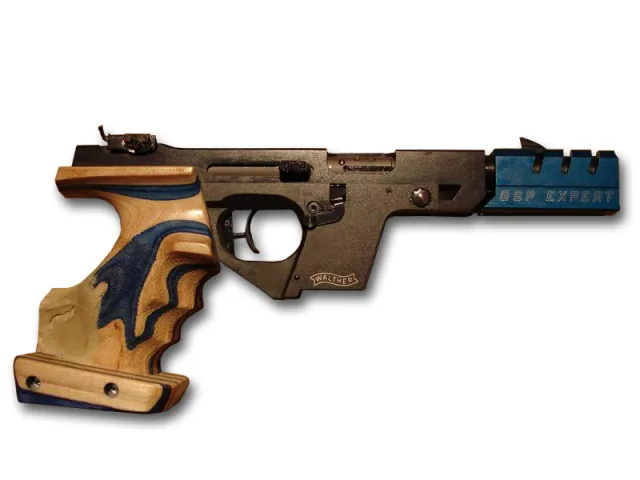 Walther GSP-Expert .22 LR — przykład pistoletu sportowego.